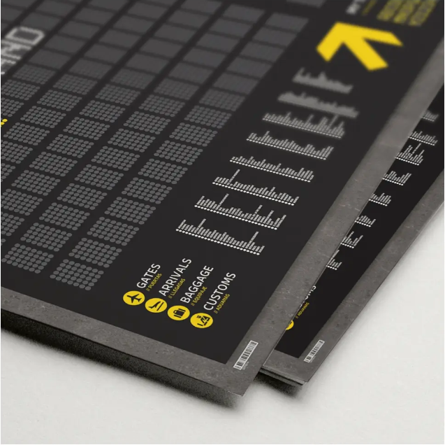 Póster de salidas del aeropuerto: panel de embarque personalizable (59,4 x 84,1 cm) A1